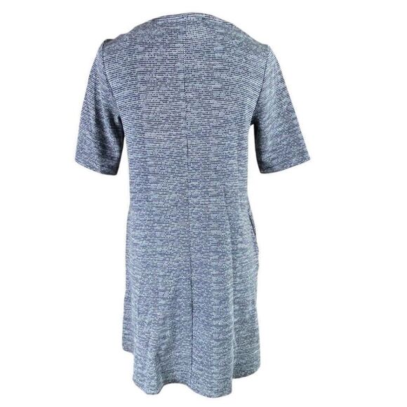 Paraphrase Womens Gray Tweed Short Sleeve Shift Dress Size Small - Picture 3 of 5